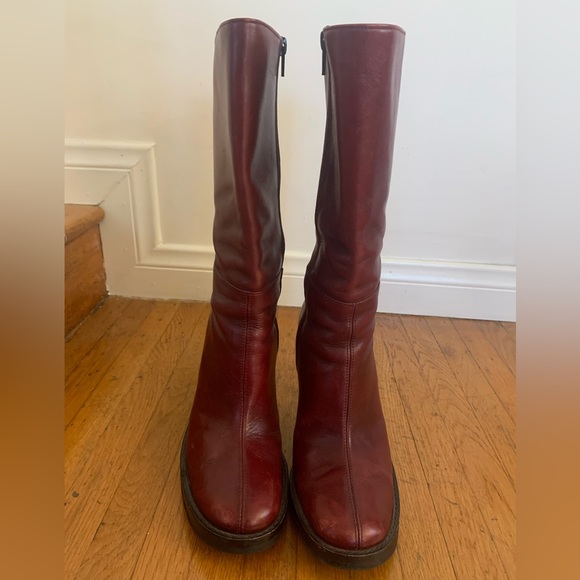 HOT Burgundy stiletto Paruolo boots from Buenos Aires - size 7 - Picture 5 of 7